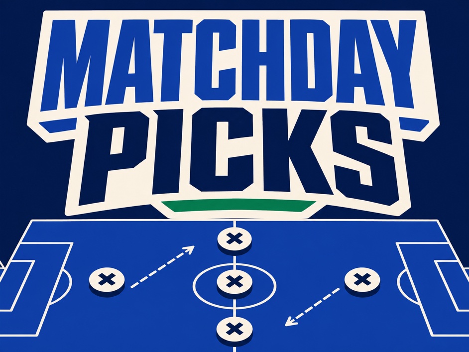 Minimal Matchday Picks football game artwork
